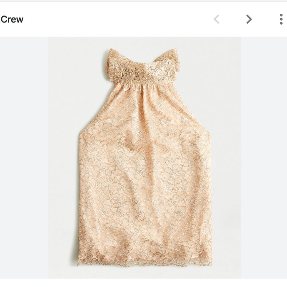 JCrew Lace Halter Top -size S - Picture 4 of 5